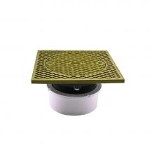 Jones Stephens C59050 - 4'' PVC Inside Pipe Fit Base Cleanout with 3-1/2'' Plastic Spud and 7'&ap