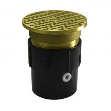 Jones Stephens C59069 - 3'' x 4'' ABS Pipe Fit Base Cleanout with 3-1/2'' Metal Spud and 5&a