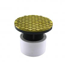 Jones Stephens C59096 - 2'' x 3'' PVC Cleanout with 2'' Plastic Spud and 4'' Polis