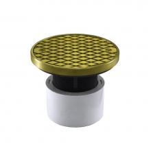 Jones Stephens C59097 - 2'' x 3'' PVC Cleanout with 2'' Plastic Spud and 4'' Polis