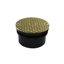 Jones Stephens C59206 - 4'' ABS Hub Fit Base Cleanout with 3-1/2'' Plastic Spud and 5'' Nick