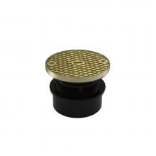 Jones Stephens C59207 - 4'' ABS Hub Fit Base Cleanout with 3-1/2'' Plastic Spud and 5'' Nick