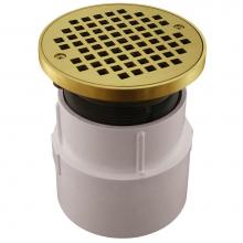 Jones Stephens C59209 - 4'' PVC Over Pipe Fit Base Cleanout with 3-1/2'' Plastic Spud and 5'&apos
