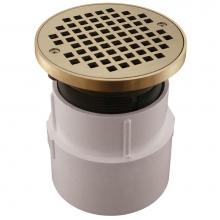 Jones Stephens C59211 - 4'' PVC Over Pipe Fit Base Cleanout with 3-1/2'' Plastic Spud and 5'&apos