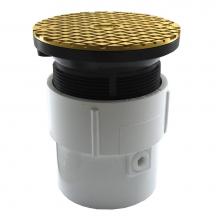 Jones Stephens C59216 - 3'' x 4'' PVC Pipe Fit Base Cleanout with 3-1/2'' Plastic Spud and 5