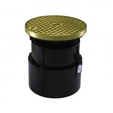 Jones Stephens C60023 - 4'' ABS Over Pipe Fit Base Cleanout with 3-1/2'' Plastic Spud and 6'&apos