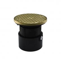 Jones Stephens C60025 - 4'' ABS Over Pipe Fit Base Cleanout with 3-1/2'' Plastic Spud and 6'&apos