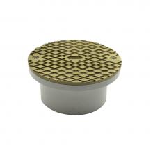 Jones Stephens C60042 - 4'' PVC General Purpose Access Fitting with 6'' Nickel Bronze Cover