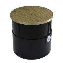 Jones Stephens C60083 - 4'' ABS Over Pipe Fit Base Cleanout with 4'' Metal Spud and 5'' Nick