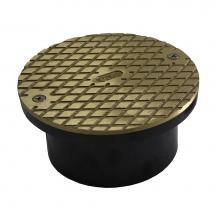 Jones Stephens C60143 - 4'' ABS General Purpose Cleanout with 6'' Nickel Bronze Cover