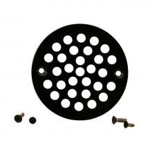 Jones Stephens C6089BL - Black 4-1/4'' Round Stamped Strainer