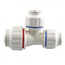 Jones Stephens C76837 - 3/4'' x 1/2'' x 1/2'' Twist to Lock Plastic Tee Union