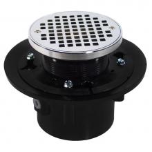 Jones Stephens D49014 - 2'' x 3'' Heavy Duty ABS Drain Base with 3'' Plastic Spud and 6&apos