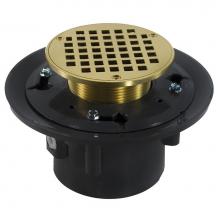 Jones Stephens D49055 - 2'' x 3'' Heavy Duty PVC Drain Base with 3-1/2'' Metal Spud and 5&ap
