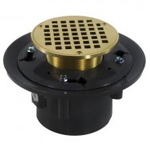 Jones Stephens D49155 - 3'' x 4'' Heavy Duty PVC Drain Base with 3-1/2'' Metal Spud and 5&ap