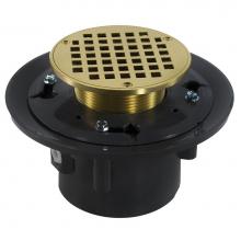 Jones Stephens D49161 - 3'' x 4'' Heavy Duty PVC Drain Base with 3-1/2'' Metal Spud and 6&ap