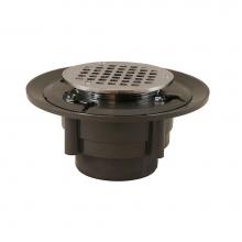 Jones Stephens D49165 - 3'' x 4'' Heavy Duty PVC Drain Base with 3-1/2'' Metal Spud and 6&ap