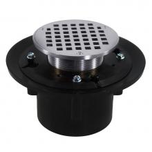 Jones Stephens D49166 - 3'' x 4'' Heavy Duty ABS Drain Base with 3-1/2'' Metal Spud and 6&ap
