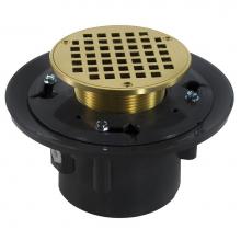 Jones Stephens D49195 - 3'' x 4'' Heavy Duty PVC Drain Base with 4'' Metal Spud and 5'&