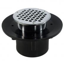 Jones Stephens D49366 - 2'' x 3'' Heavy Duty ABS Slab Drain Base with 3-1/2'' Metal Spud and
