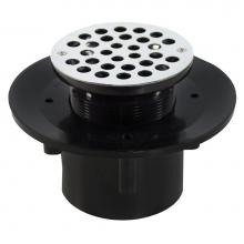 Jones Stephens D49402 - 3'' x 4'' Heavy Duty ABS Slab Drain Base with 3'' Plastic Spud and 6