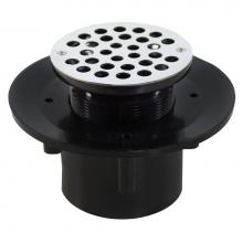 Jones Stephens D49538 - 4'' Heavy Duty ABS Slab Drain Base with 3-1/2'' Plastic Spud and 6''