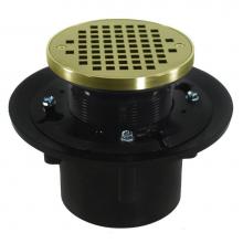 Jones Stephens D49542 - 4'' Heavy Duty ABS Slab Drain Base with 3-1/2'' Plastic Spud and 6''