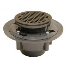 Jones Stephens D4984RB - Oil Rubbed Bronze 3'' x 4'' Heavy Duty PVC Shower Drain with 3-1/2''