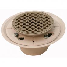 Jones Stephens D5001NP - 2X3 PVC SHOWER DRAIN W/NP SPUD & STR