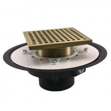 Jones Stephens D50072 - 2'' Heavy Duty PVC Drain Base with 3-1/2'' Metal Spud and 5'' Nickel