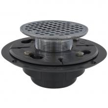 Jones Stephens D50136 - 2'' x 3'' PVC Perfect Low Profile Shower Drain/Floor Drain with 2''