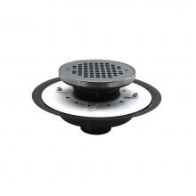Jones Stephens D50278 - 2'' Heavy Duty PVC Drain Base with 3-1/2'' Plastic Spud and 6'' Chro