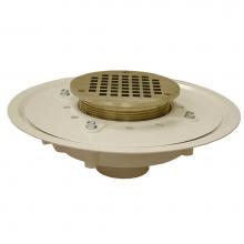 Jones Stephens D50361 - 3'' Heavy Duty PVC Drain Base with 4'' Metal Spud and 5'' Polished B