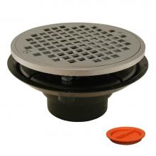 Jones Stephens D50830TP - 2'' x 3'' ABS Shower Drain/Floor Drain with Brass Tailpiece and 6''