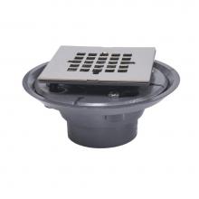 Jones Stephens D5088BN - 2'' x 3'' PVC Shower Drain/Floor Drain with 2'' Spud and 4'&apo