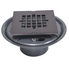 Jones Stephens D5088RB - 2'' x 3'' PVC Shower Drain/Floor Drain with 2'' Spud and 4'&apo