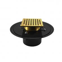 Jones Stephens D51068 - 4'' Heavy Duty ABS Drain Base with 3-1/2'' Metal Spud and 5'' Polish