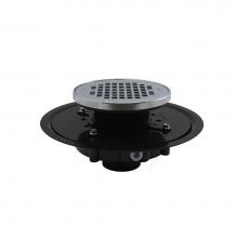 Jones Stephens D51278 - 2'' Heavy Duty ABS Drain Base with 3-1/2'' Plastic Spud and 6'' Chro