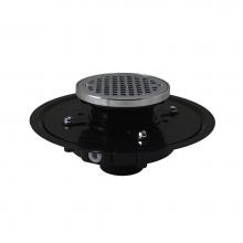 Jones Stephens D51279 - 3'' Heavy Duty ABS Drain Base with 3-1/2'' Plastic Spud and 6'' Chro