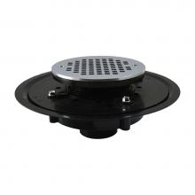 Jones Stephens D51367 - 4'' Heavy Duty ABS Drain Base with 4'' Metal Spud and 6'' Chrome Pla