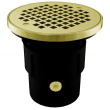 Jones Stephens D53075 - 3'' x 4'' ABS Pipe Fit Drain Base with 3-1/2'' Plastic Spud and 6&ap