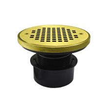 Jones Stephens D53239 - 4'' ABS Inside Pipe Fit Drain Base with 3'' Plastic Spud and 6'' Pol