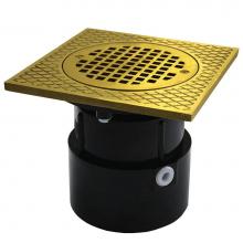 Jones Stephens D53253 - 4'' ABS Over Pipe Fit Drain Base with 3-1/2'' Plastic Spud and 5'' N