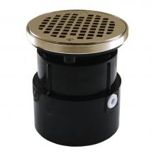 Jones Stephens D53425 - 4'' ABS Over Pipe Fit Drain Base with 3-1/2'' Plastic Spud and 5'' N