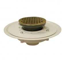 Jones Stephens D53445 - 2'' Heavy Duty PVC Drain Base with 3-1/2'' Plastic Spud and 5'' Nick
