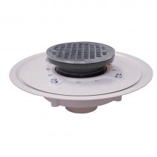 Jones Stephens D53447 - 2'' Heavy Duty PVC Drain Base with 3-1/2'' Plastic Spud and 5'' Chro