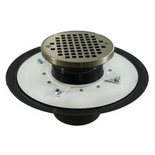 Jones Stephens D53460 - 3'' Heavy Duty PVC Drain Base with 3-1/2'' Plastic Spud and 5'' Nick