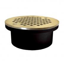 Jones Stephens D54330 - 4'' General Purpose ABS Drain with 6'' Nickel Bronze Round Strainer