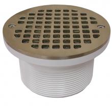 Jones Stephens D56214 - 3-1/2'' IPS PVC Spud with 5'' Nickel Bronze Strainer