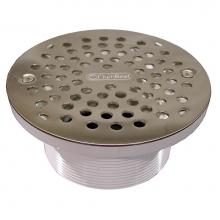 Jones Stephens D56408 - 4'' IPS PVC Spud with 6'' Nickel Bronze Strainer